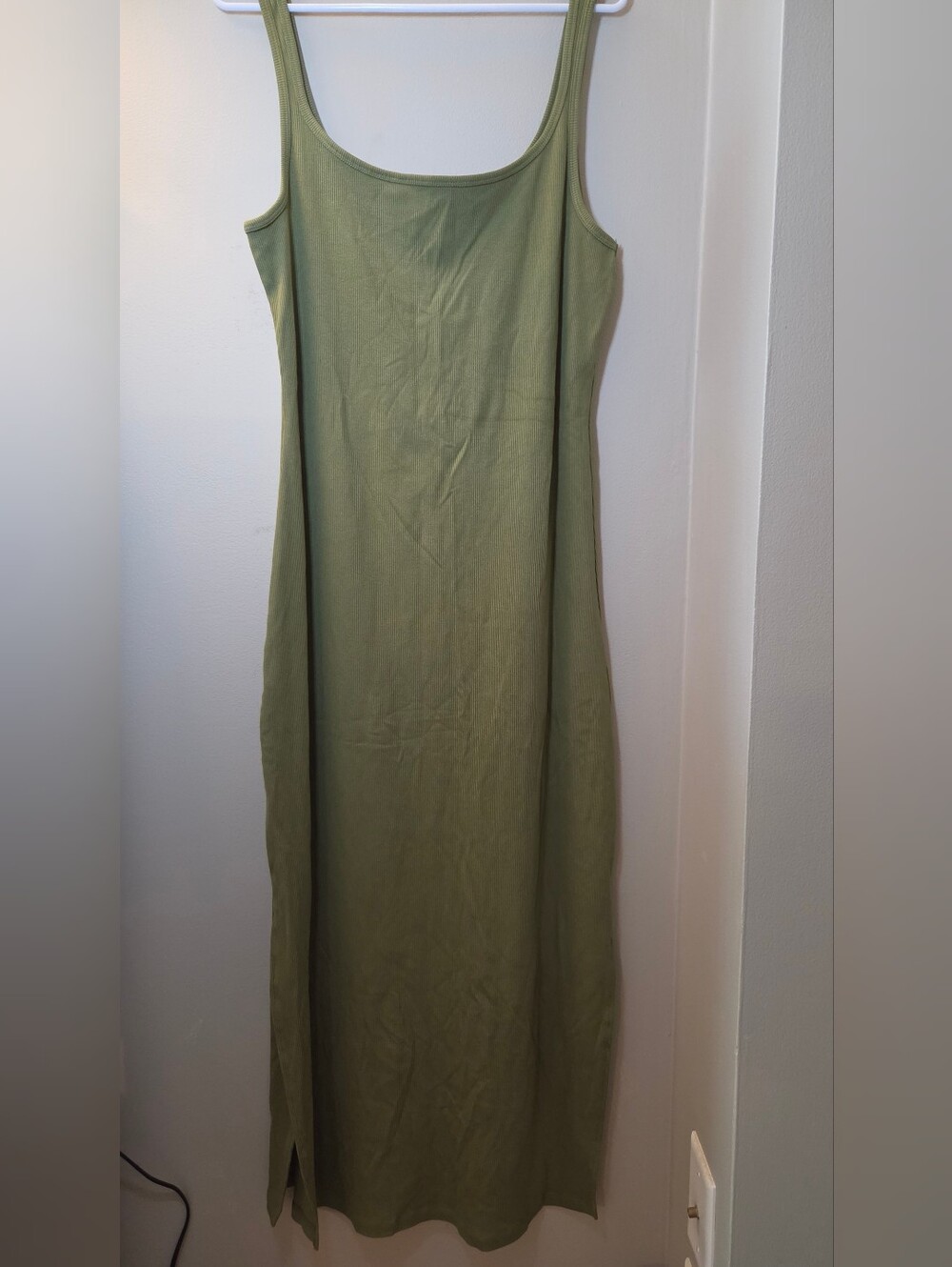 Victoria's Secret PINK Olive Green Sleeveless Bodycon Maxi Dress XL